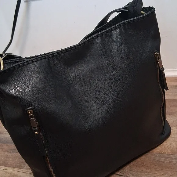 Two Way Handbag/crossboby With Leopard Print Strap - Picture 3 of 4